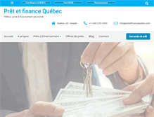 Tablet Screenshot of pretetfinancequebec.com